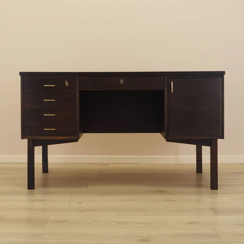 Bureau en chêne, design danois, années 1970, fabriqué au Danemark