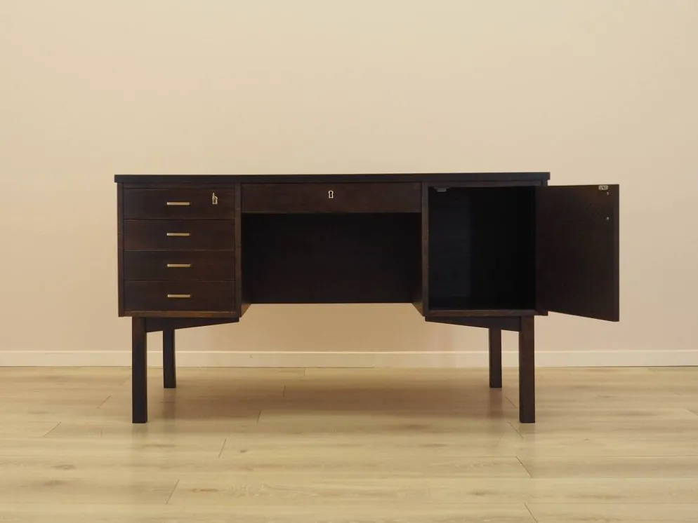 Bureau en chêne, design danois, années 1970, fabriqué au Danemark