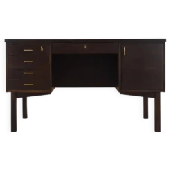 Bureau en chêne, design danois, années 1970, fabriqué au Danemark