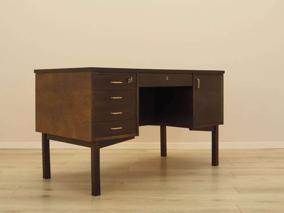 Bureau en chêne, design danois, années 1970, fabriqué au Danemark