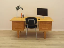 Bureau en chêne, design danois, années 1960, designer : Henning Kjærnulf