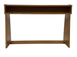 Bureau en chêne vintage autoportant, design des années 1970