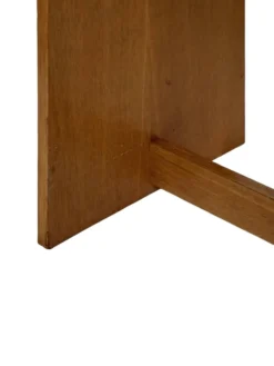 Bureau en chêne vintage autoportant, design des années 1970