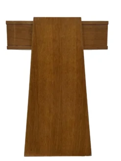 Bureau en chêne vintage autoportant, design des années 1970