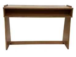 Bureau en chêne vintage autoportant, design des années 1970