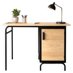 Bureau enfant noir et bois
