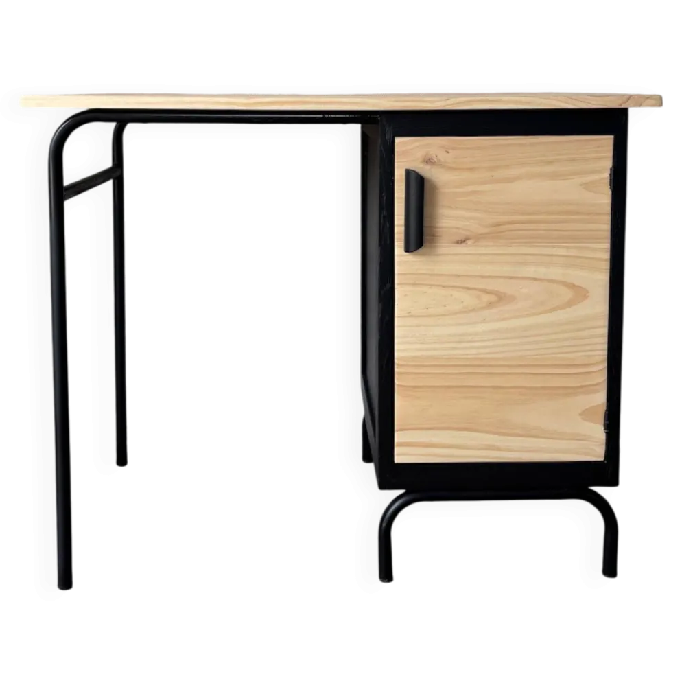 Bureau enfant noir et bois