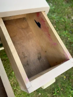 Bureau enfant rose poudré vintage