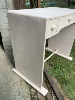 Bureau enfant rose poudré vintage