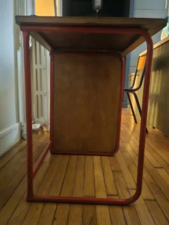 Bureau enfant vintage bois et metal
