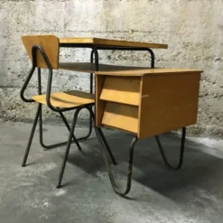 Bureau enfant vintage et sa chaise