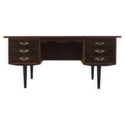 Bureau en noyer danois avec tiroirs, années 1960