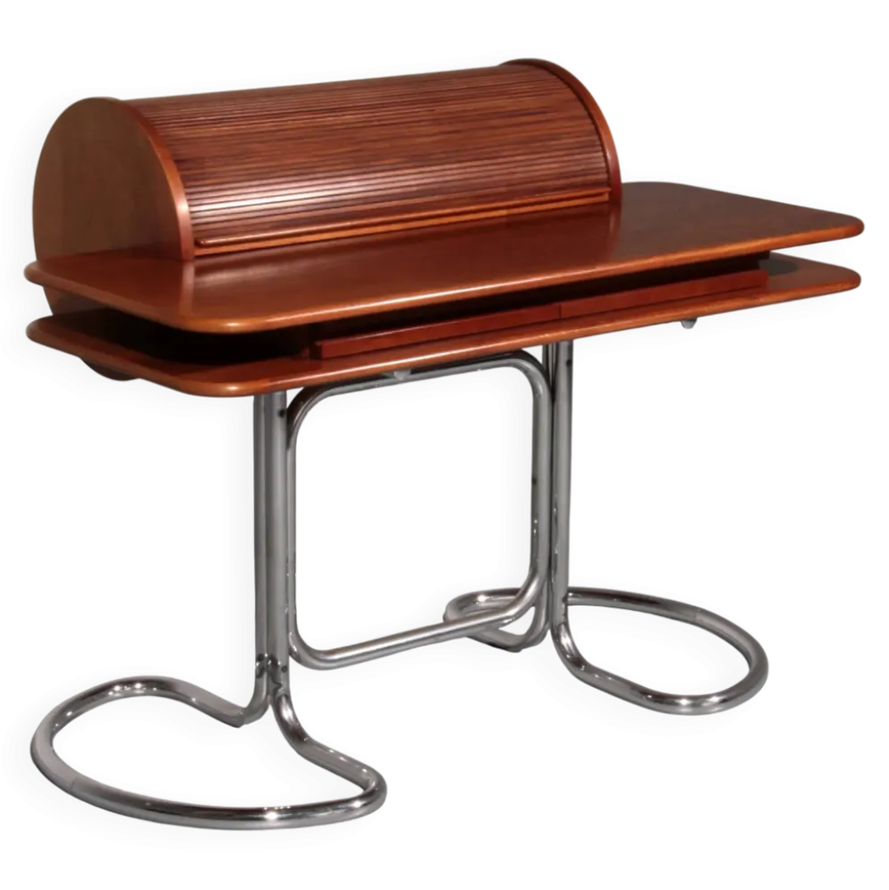 Bureau en noyer "Maia" au design italien par Giotto Stoppino pour Bernini, années 1960.