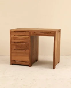 Bureau en orme massif, France, 1990's