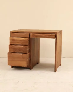 Bureau en orme massif, France, 1990's