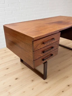 Bureau en palissandre danois Mid-Century Torben Valeur & Henning Jensen pour Dyrlund