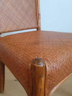 Bureau en rotin vintage
