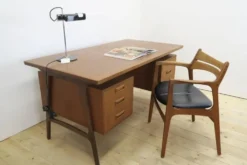 Bureau en teck avec tiroirs, Danemark 1960