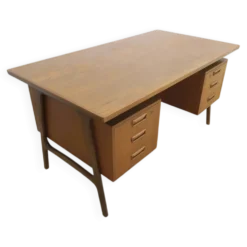 Bureau en teck avec tiroirs, Danemark 1960