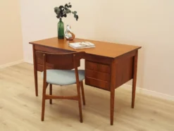 Bureau en teck avec tiroirs, Danemark, années 1970