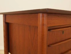 Bureau en teck avec tiroirs, Danemark, années 1970