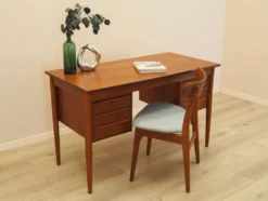 Bureau en teck avec tiroirs, Danemark, années 1970