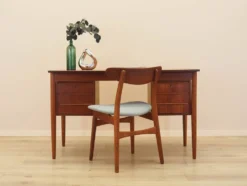 Bureau en teck avec tiroirs, Danemark, années 1970