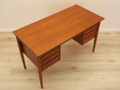 Bureau en teck avec tiroirs, Danemark, années 1970