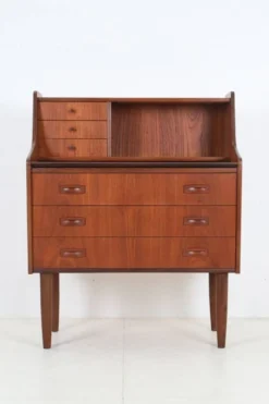Bureau en teck des années 60 / secrétaire / design danois moderne