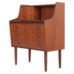 Bureau en teck des années 60 / secrétaire / design danois moderne