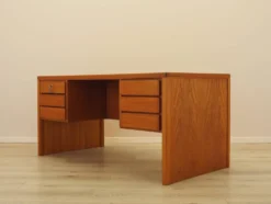 Bureau en teck, design danois, années 1970, fabriqué par Omann Jun.
