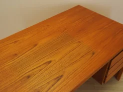 Bureau en teck, design danois, années 1970, fabriqué par Omann Jun.