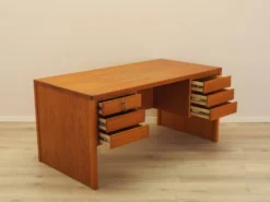 Bureau en teck, design danois, années 1970, fabriqué par Omann Jun.