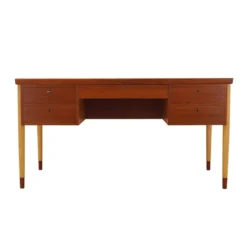 Bureau en teck, design danois, années 1970, fabriqué au Danemark