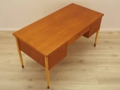 Bureau en teck, design danois, années 1970, fabriqué au Danemark