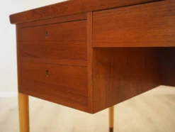 Bureau en teck, design danois, années 1970, fabriqué au Danemark