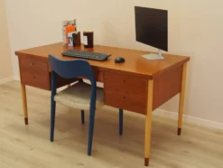 Bureau en teck, design danois, années 1970, fabriqué au Danemark