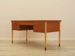 Bureau en teck, design danois, années 1970, fabriqué au Danemark