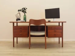 Bureau en teck, design danois, années 1970, designer : Kai Kristiansen