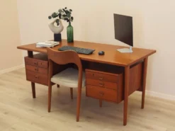 Bureau en teck, design danois, années 1970, designer : Kai Kristiansen