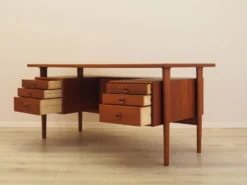 Bureau en teck, design danois, années 1970, designer : Kai Kristiansen