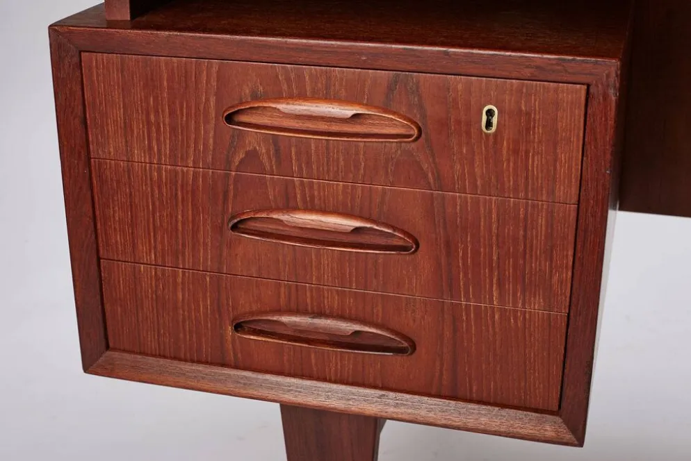 Bureau en teck du milieu du siècle, Danemark années 1960