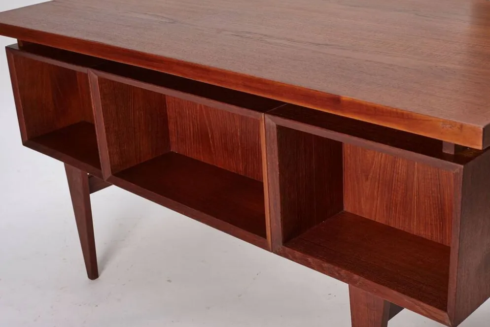 Bureau en teck du milieu du siècle, Danemark années 1960