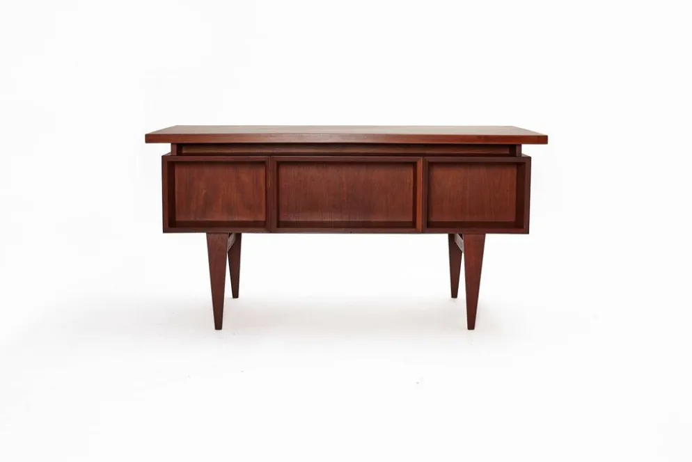 Bureau en teck du milieu du siècle, Danemark années 1960
