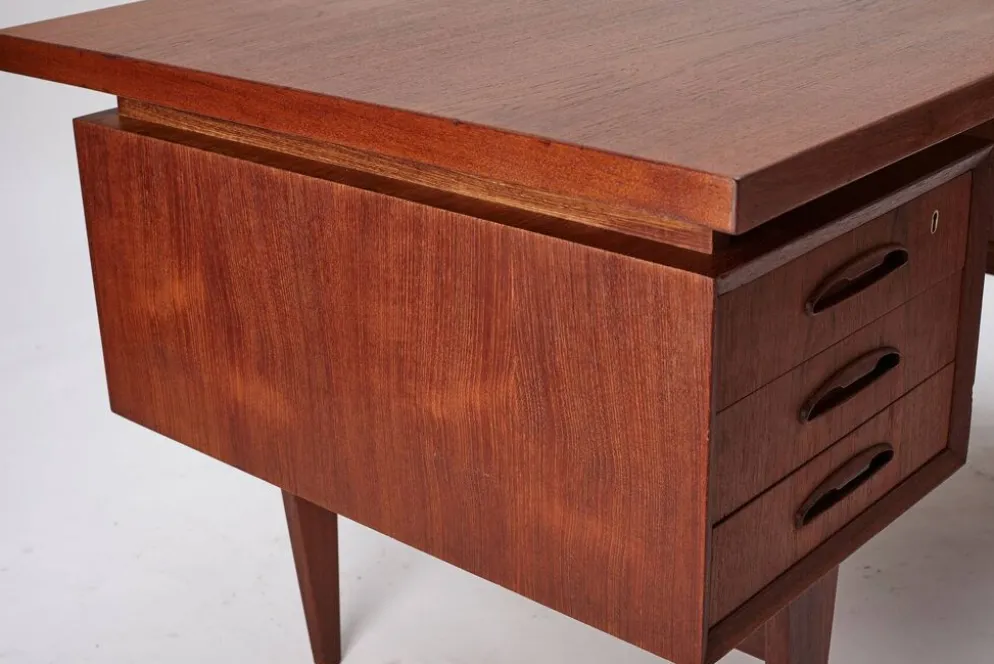 Bureau en teck du milieu du siècle, Danemark années 1960