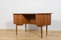 Bureau en teck en forme de rein, libre, des années 1960, Danemark