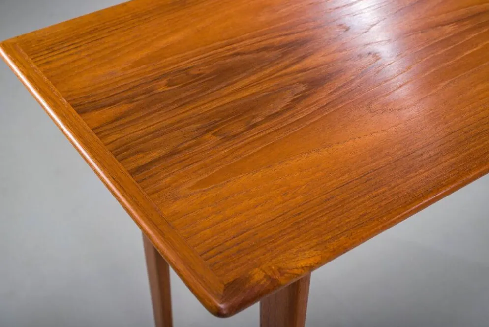 Bureau en teck en L de style mid-century moderne, années 1970