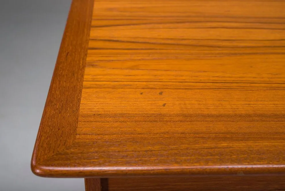 Bureau en teck en L de style mid-century moderne, années 1970