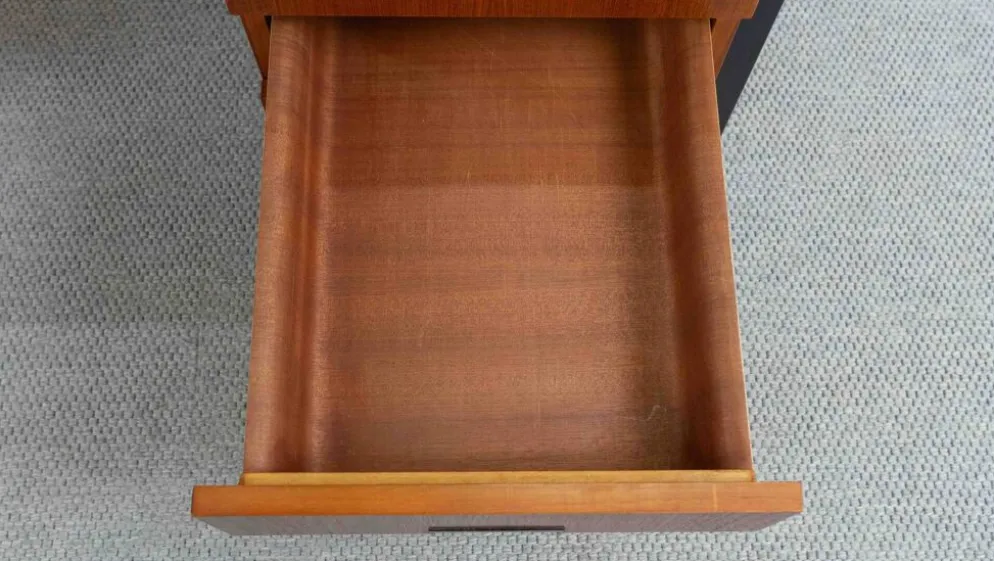 Bureau en teck EU02 série Japon de Cees Braakman pour Pastoe