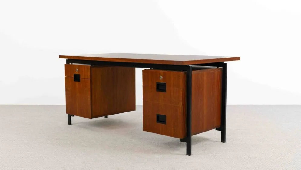 Bureau en teck EU02 série Japon de Cees Braakman pour Pastoe